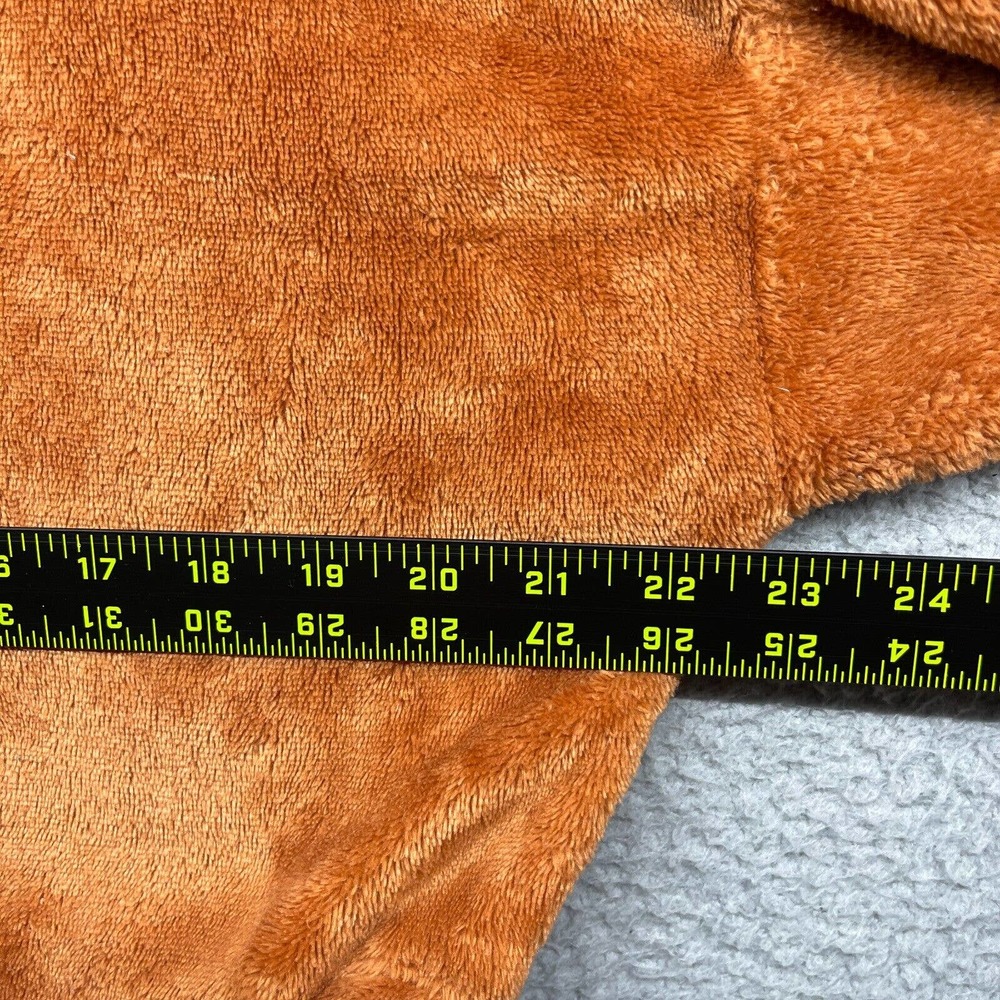Urban Outfitters Women Sweater Orange Crop Fleece Mock Neck 1/2 Zip Boho Size M - Picture 9 of 11